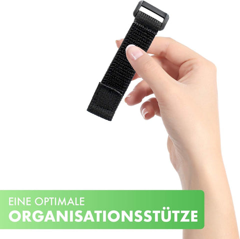 dehnbare Klettkabelbinder mit Schnalle - Stretch Klettband